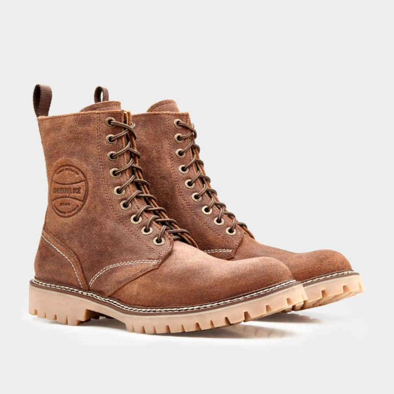 Umberto Luce Gilmore Biker Boots - Brown