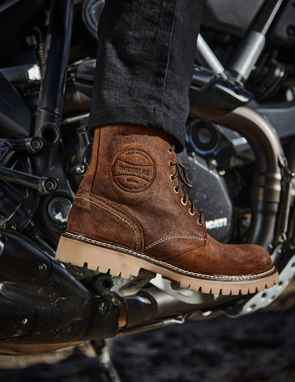 Umberto Luce Gilmore Biker Boots - Brown