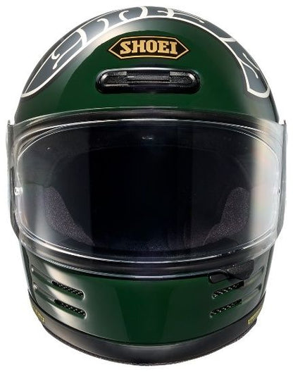 Shoei Glamster Heiwa Motorcycle - TC-4 Green/Grey