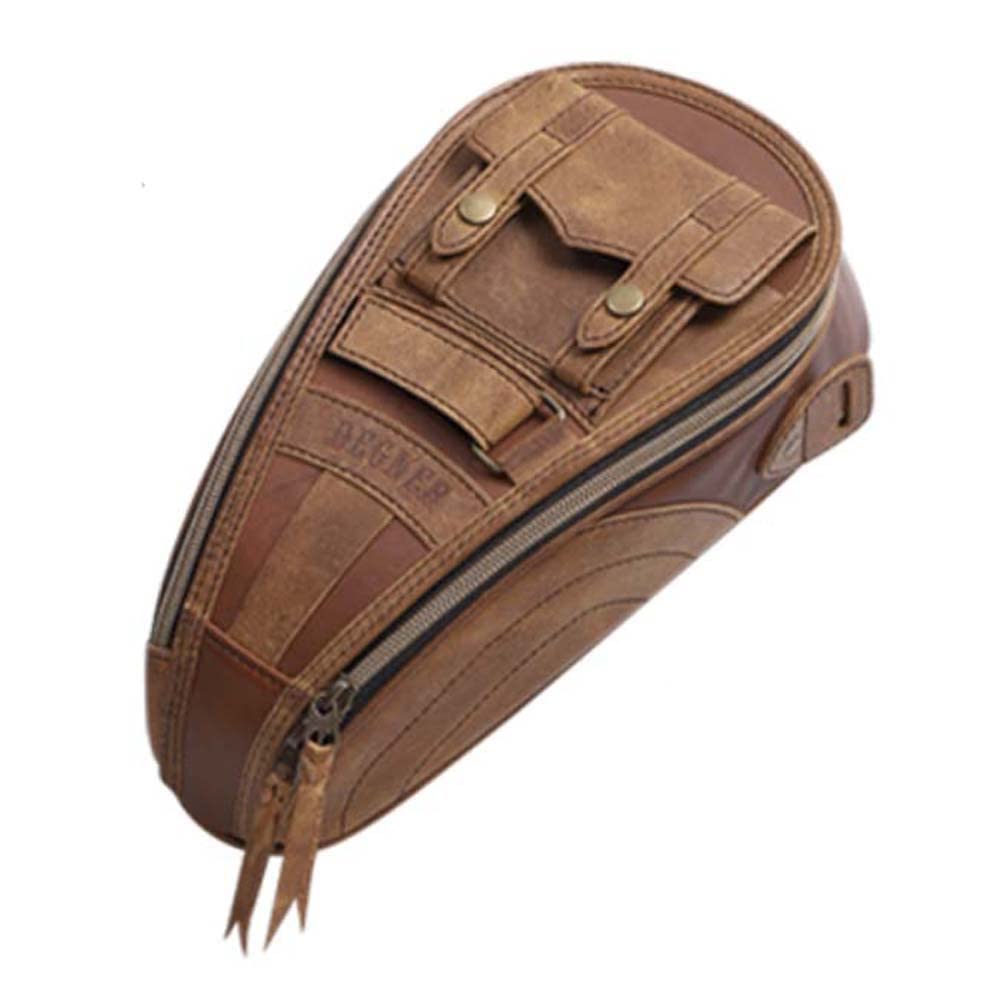 Degner SB-92 Leather Magnetic Tank Bag - Brown