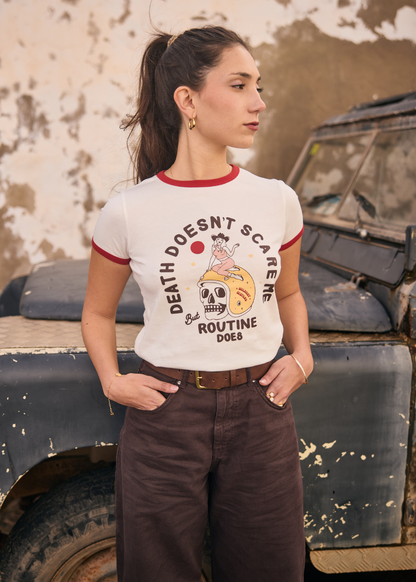 Wildust Sisters Ringer T-Shirt - Scary Routine