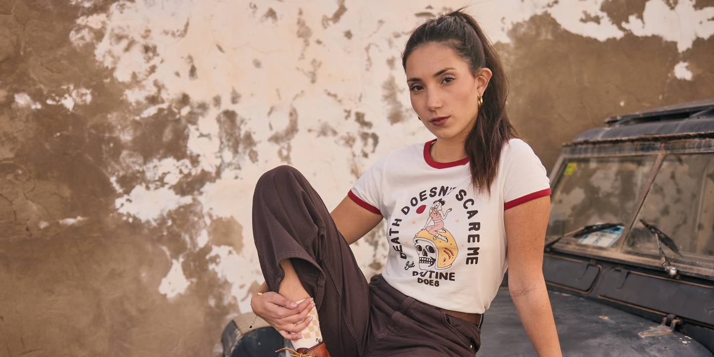 Wildust Sisters Ringer T-Shirt - Scary Routine
