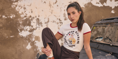 Wildust Sisters Ringer T-Shirt - Scary Routine