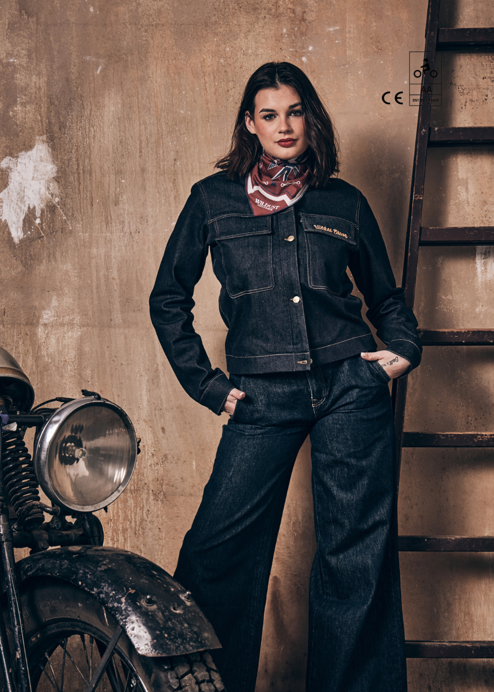 Wildust Sisters Heritage Moto Jacket - Denim
