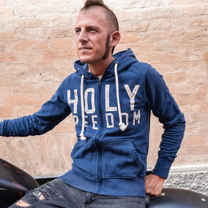Holyfreedom College Hoodie - Blue