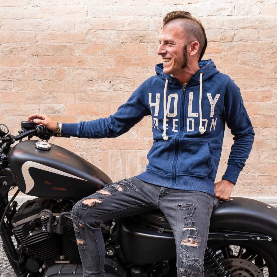 Holyfreedom College Hoodie - Blue