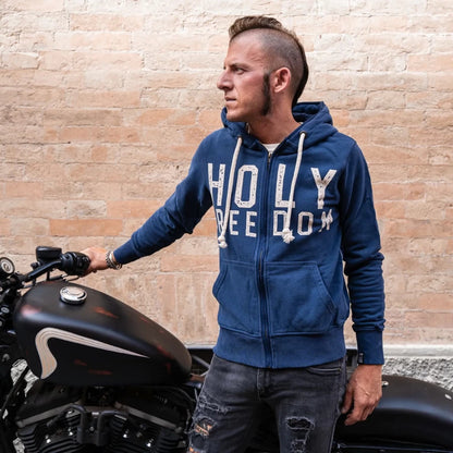 Holyfreedom College Hoodie - Blue