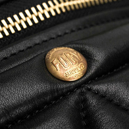 Fogy Garage Diamond Quilted Fanny Pack - Black