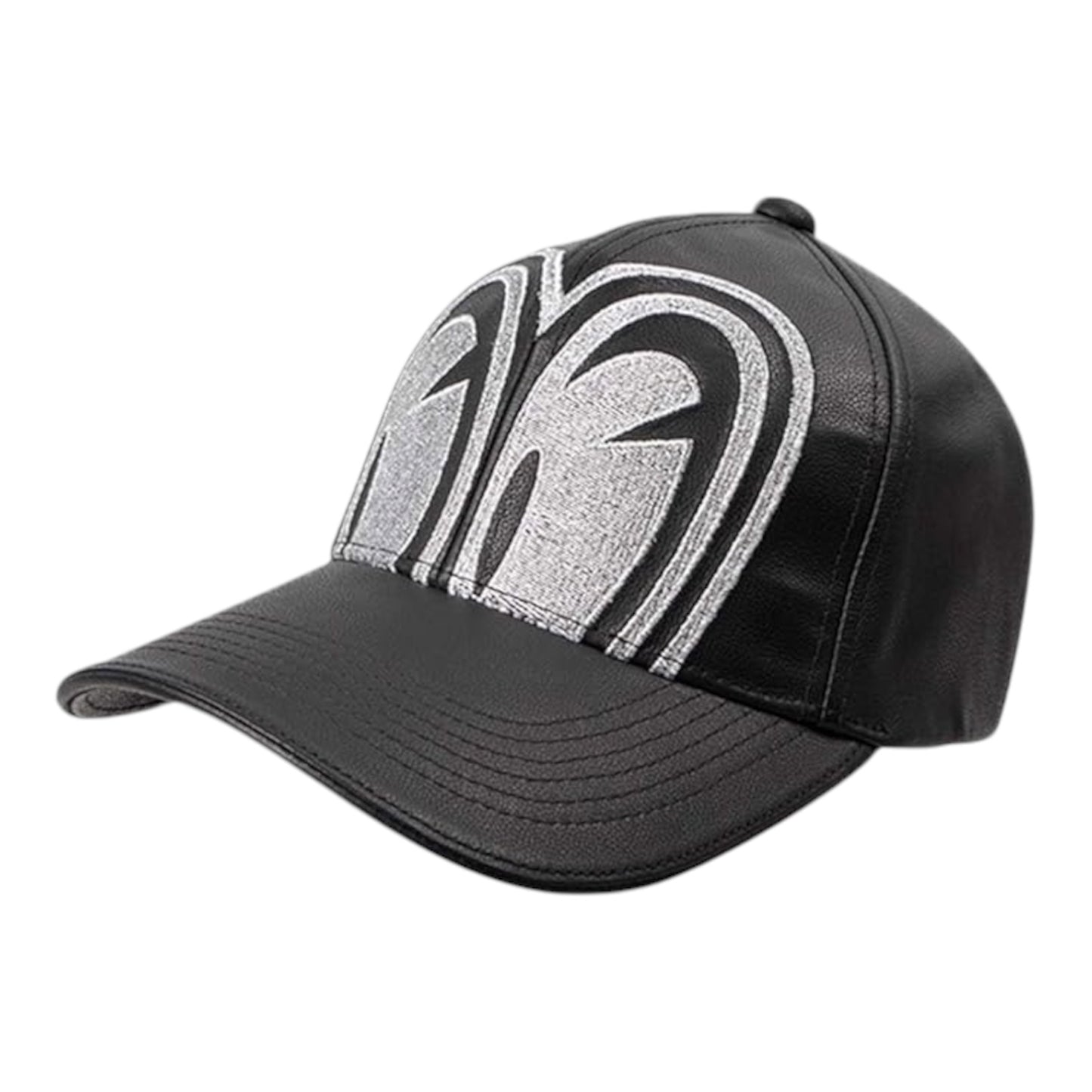 Degner x SP Tadao Leather Cap - Black/Silver