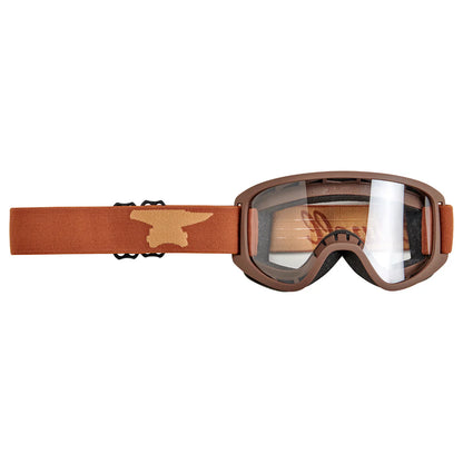 Biltwell Moto 2.0 Goggles - Script Chocolate