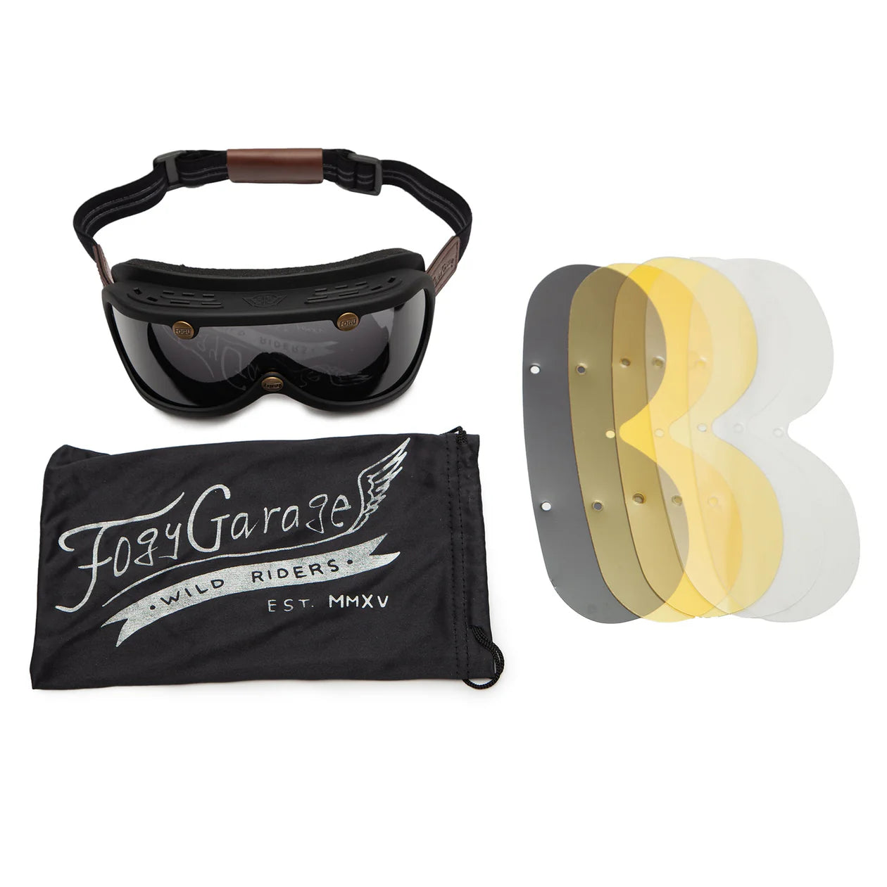 Fogy Garage 70s Goggles - Brown