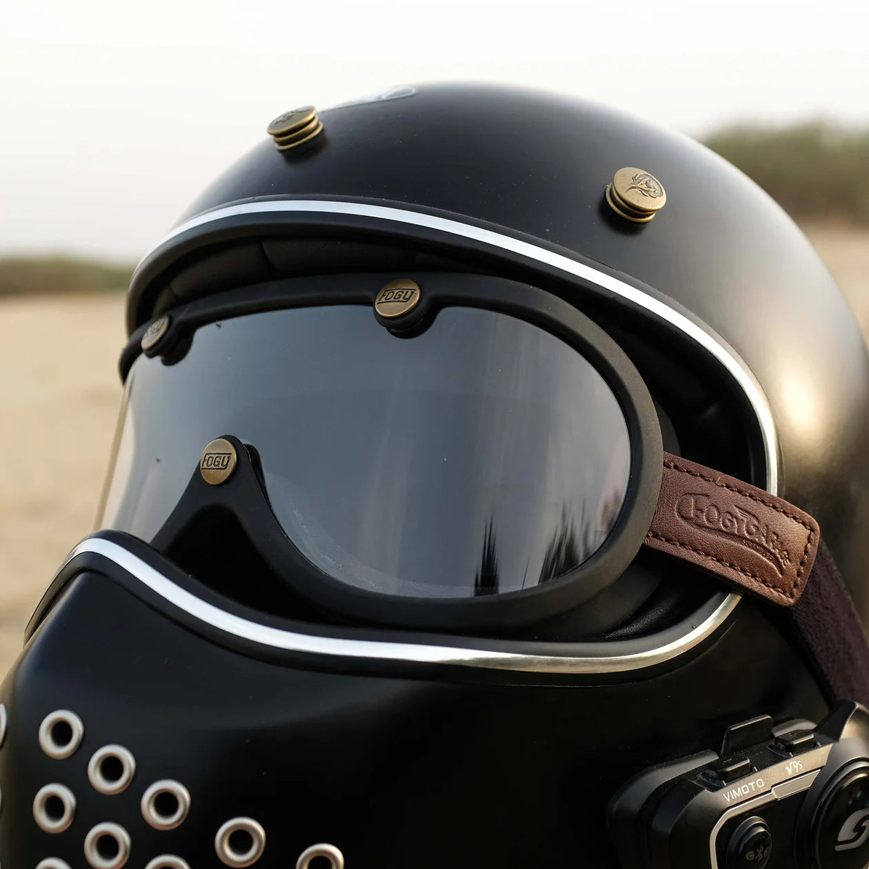 Fogy Garage 70s Goggles - Black