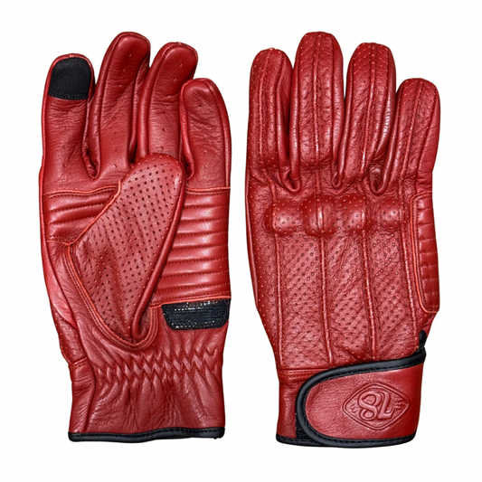 78 Motor Co Speed Gloves MK4 - Cherry Red
