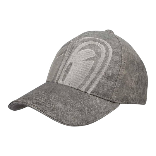 Degner x SP Tadao Leather Cap - Grey/Grey