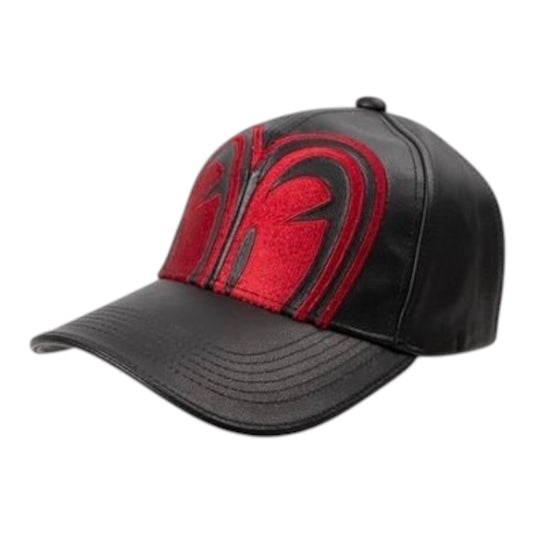 Degner x SP Tadao Leather Cap - Black/Red