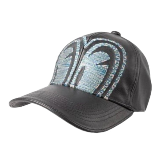 Degner x SP Tadao Leather Cap - Black/Multicolor