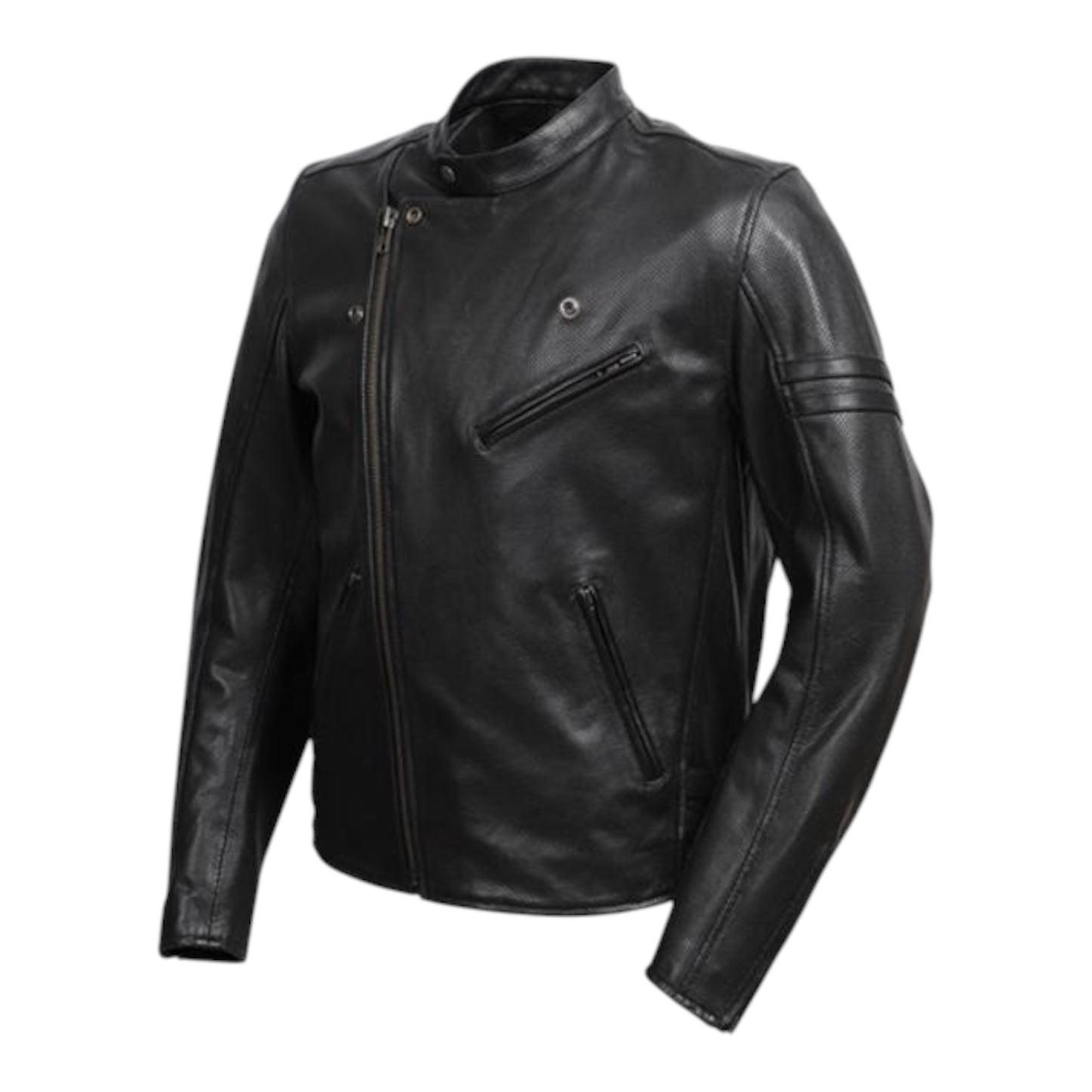 Degner 23SJ-4 Mesh Leather Jacket - Black