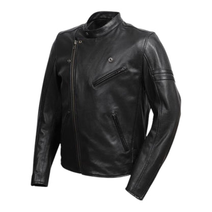 Degner 23SJ-4 Mesh Leather Jacket - Black