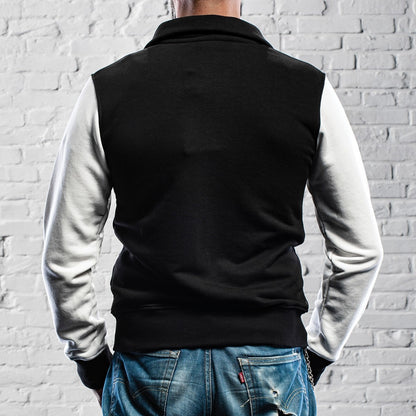 Holyfreedom Sweatshirt Full Zip - Black/White