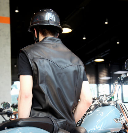 Ruby Leather Vest