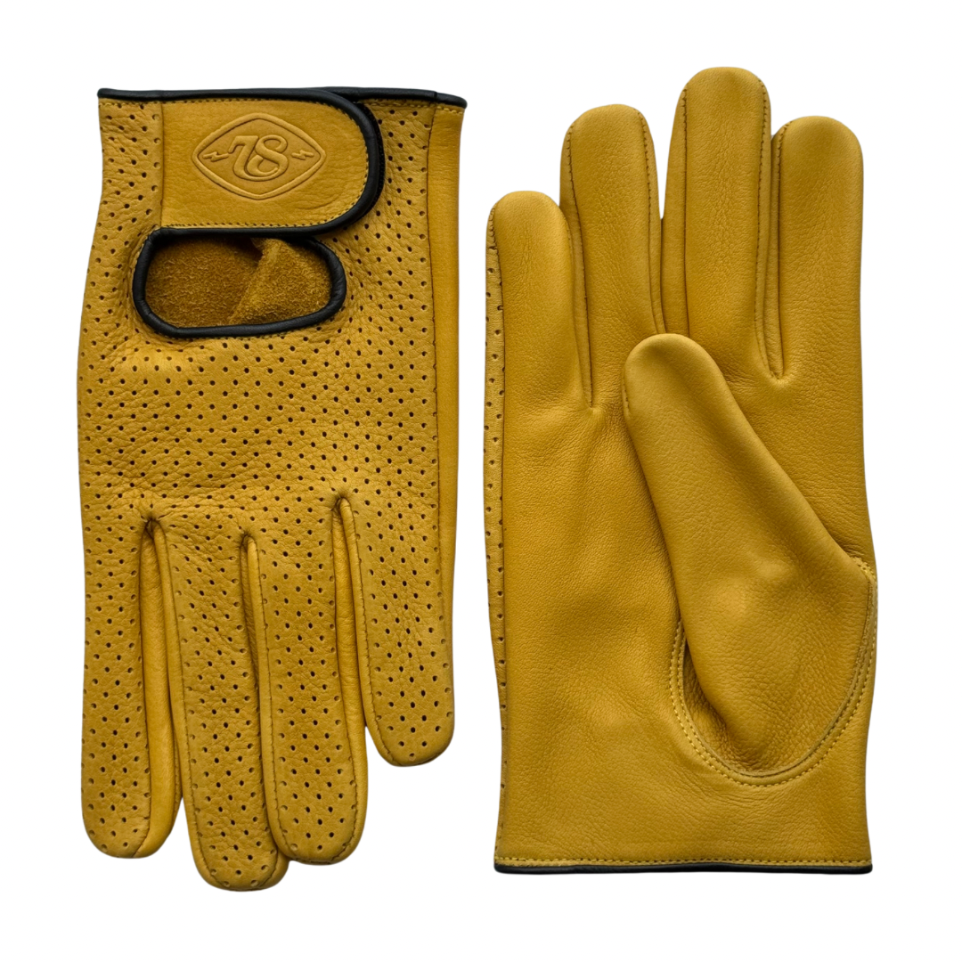 78 Motor Co Superveloce Gloves - Yellow