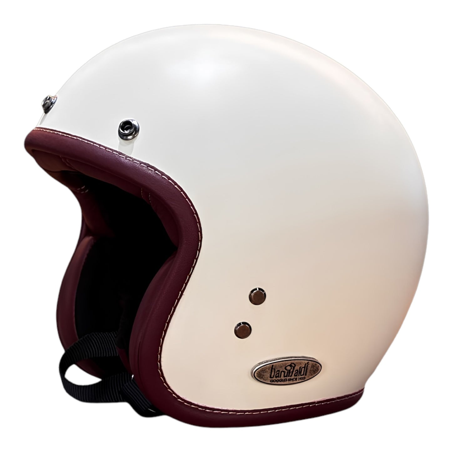 Baruffaldi Roadside Open Face Helmet - Matt Pearl White