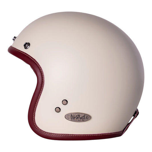Baruffaldi Roadside Open Face Helmet - Matt Pearl White