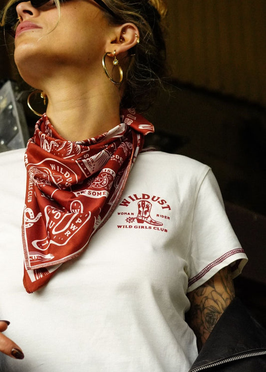 Wildust Sisters Moto Scarf - Wild Spirit Red