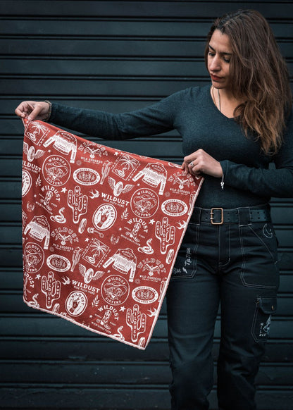 Wildust Sisters Moto Scarf - Wild Spirit Red