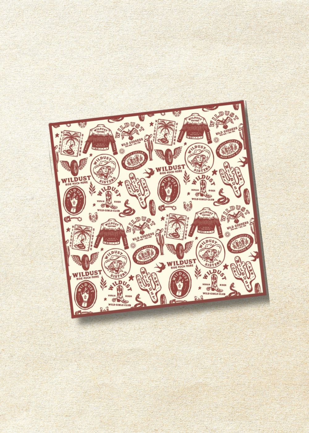 Wildust Sisters Moto Scarf - Wild Spirit Red