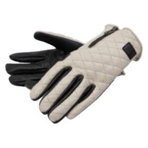 Degner TG-99 Quilted Leather Gloves - Ivory