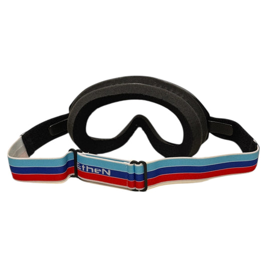 Ethen Scrambler Goggles - Stripes Blue (with FREE Italia strap)