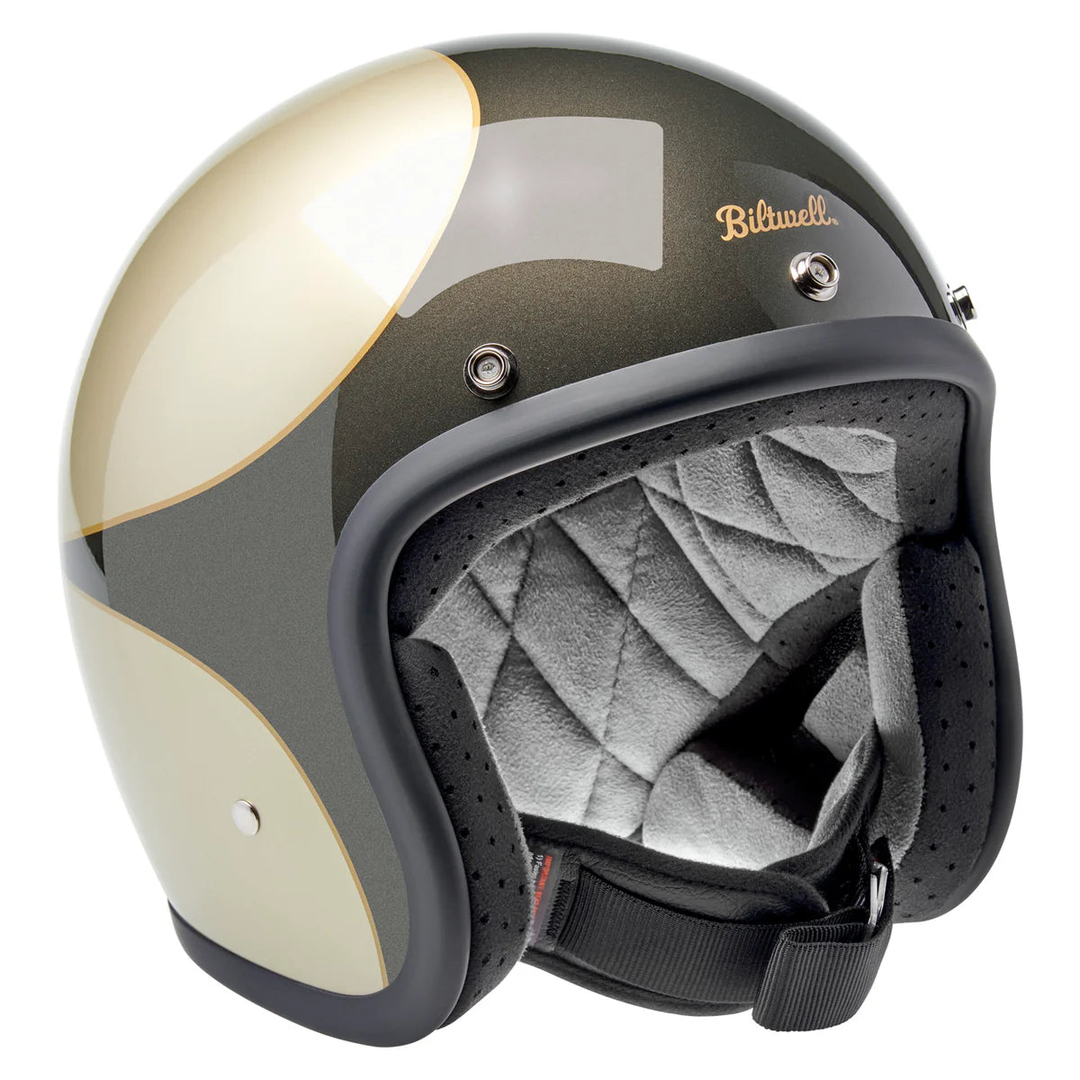 Biltwell Bonanza - Metallic Charcoal / Champagne Scalllop