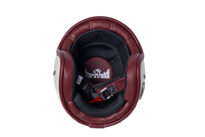 Baruffaldi Roadside Open Face Helmet - Matt Pearl White