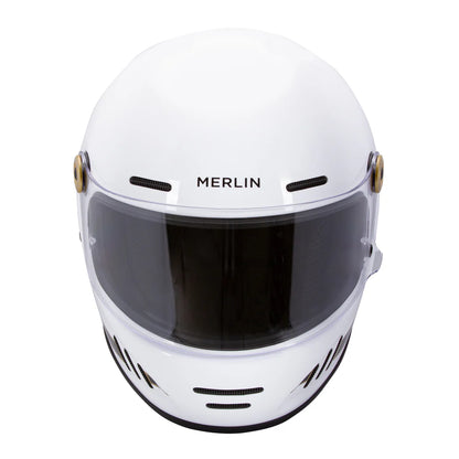 Revival Vintage Full Face Helmet - Flash Optic White