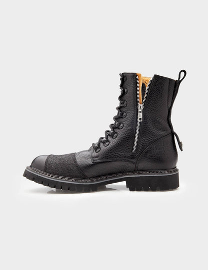 Umberto Luce Nolds Moto Boots - Black