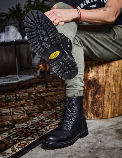 Umberto Luce Nolds Moto Boots - Black