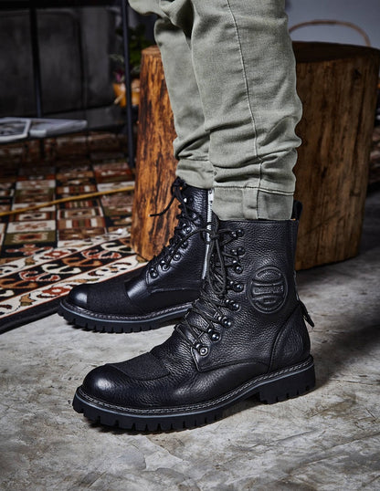 Umberto Luce Nolds Moto Boots - Black