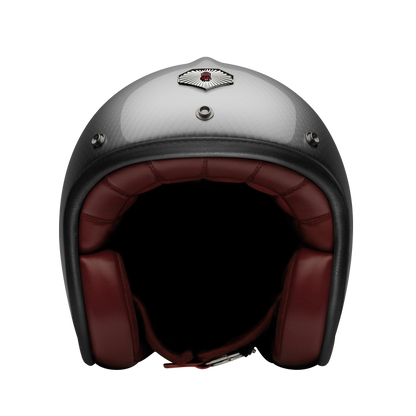 Ruby Pavilion Open Face Helmet - Glace Noire