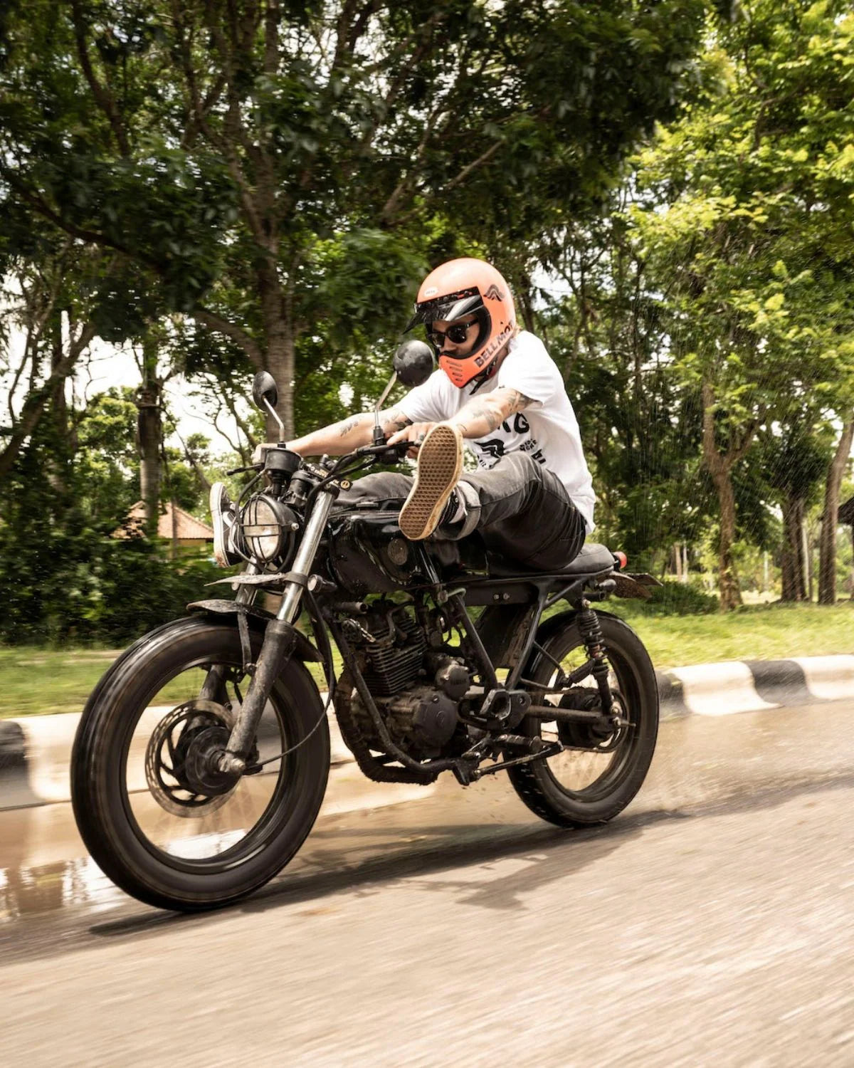 Riding Culture Tapered Slim Jeans - Black