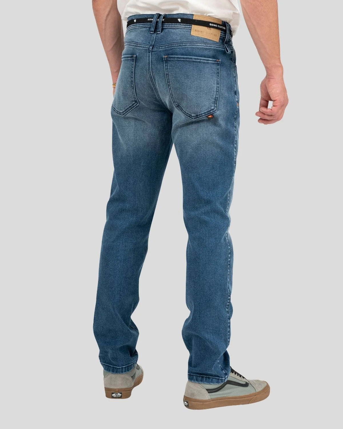 Riding Culture Tapered Slim Jeans - Light Blue