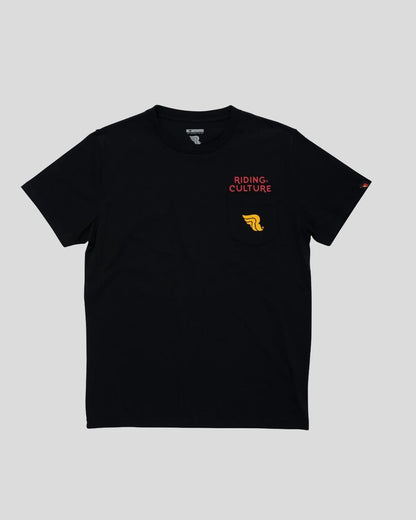 Riding Culture Ride More Pocket T-Shirt - Black