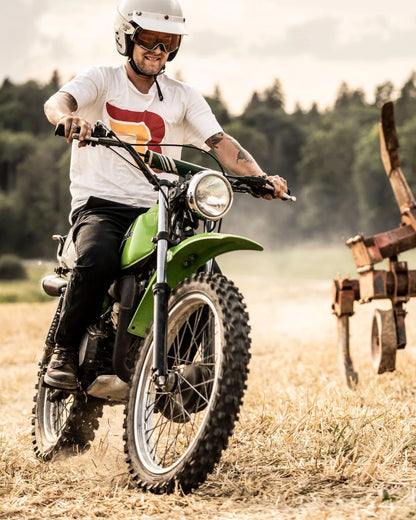 Riding Culture Logo T-Shirt - Dirt White