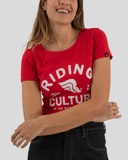 Riding Culture Ride More Lady T-Shirt - Red