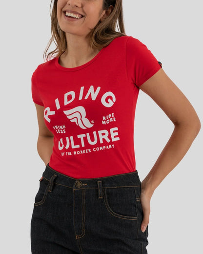 Riding Culture Ride More Lady T-Shirt - Red