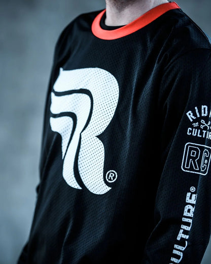 Riding Culture Logo Jersey - White/Black