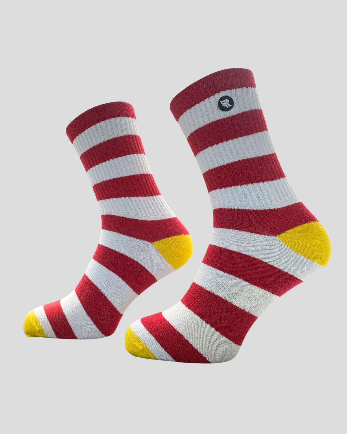 Riding Culture Block Stripe LT Socks - Red/White