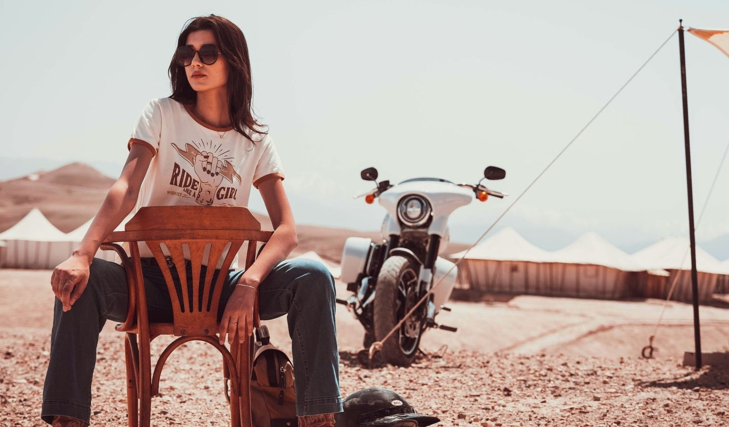 Wildust Sisters Retro T-Shirt - Ride Like A Girl