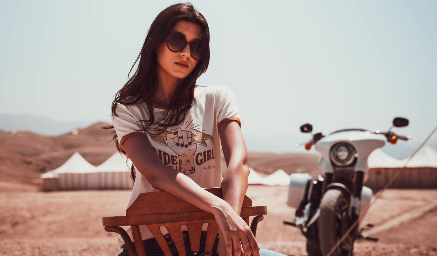 Wildust Sisters Retro T-Shirt - Ride Like A Girl