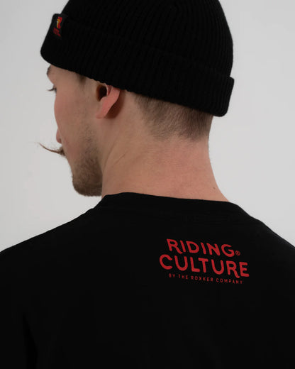 Riding Culture Stripe T-Shirt - Black